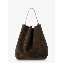 Suede Belted Tote shoulder bag