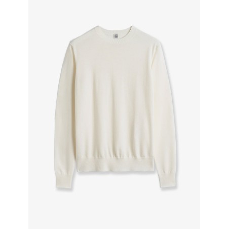 Fine Crew Knit wool and silk blend sweater