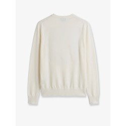 Fine Crew Knit wool and silk blend sweater