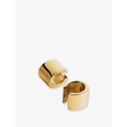 Brass Huggie Earrings