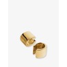 Brass Huggie Earrings