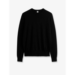 Fine Crew Knit wool and silk blend sweater