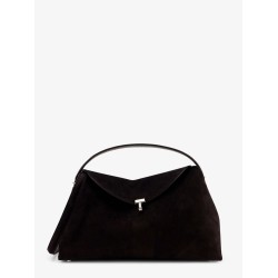 T-Lock suede handbag