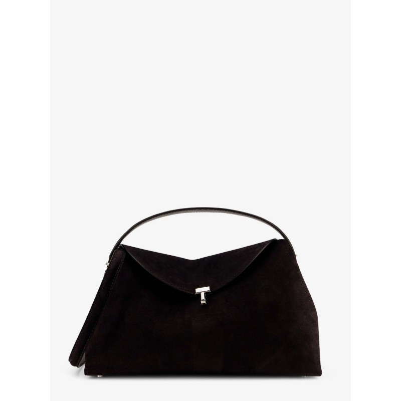 T-Lock suede handbag