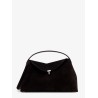 T-Lock suede handbag