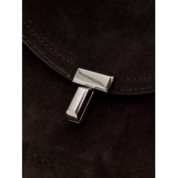 T-Lock suede handbag