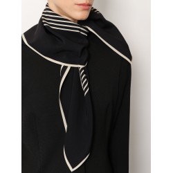 Centered Monogram silk foulard
