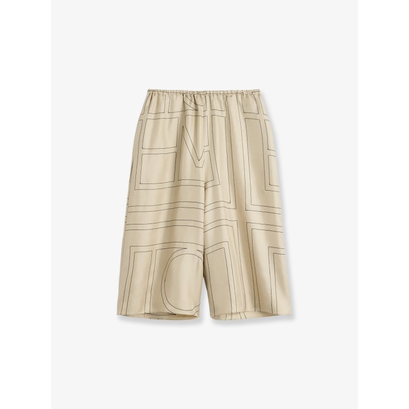 Organic silk bermuda shorts