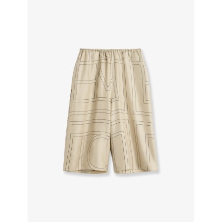 Organic silk bermuda shorts