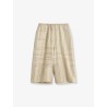 Organic silk bermuda shorts