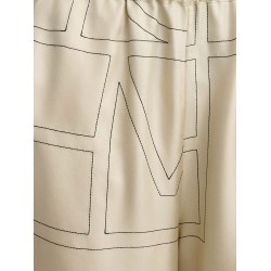 Organic silk bermuda shorts