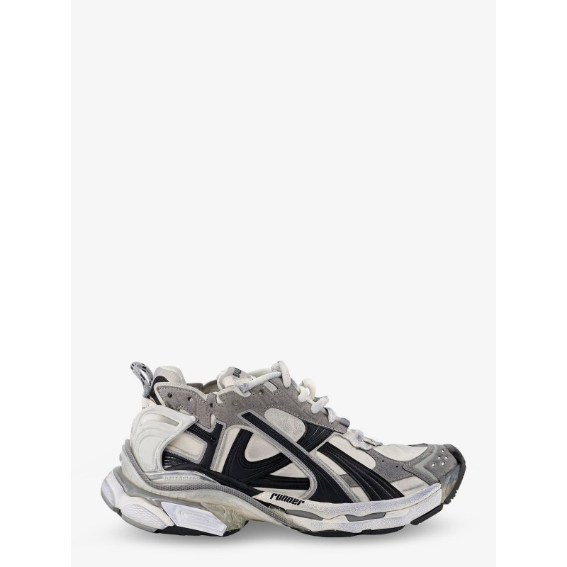 Runner nylon sneakers with contrasting inserts