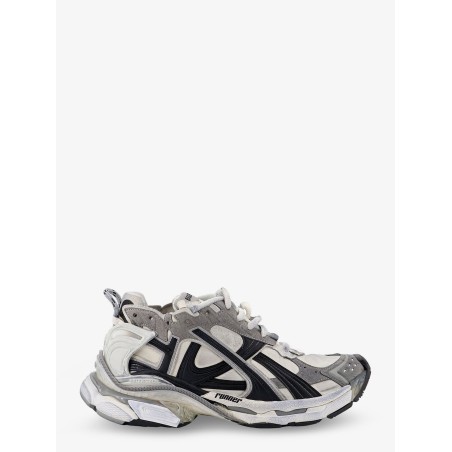 Runner nylon sneakers with contrasting inserts