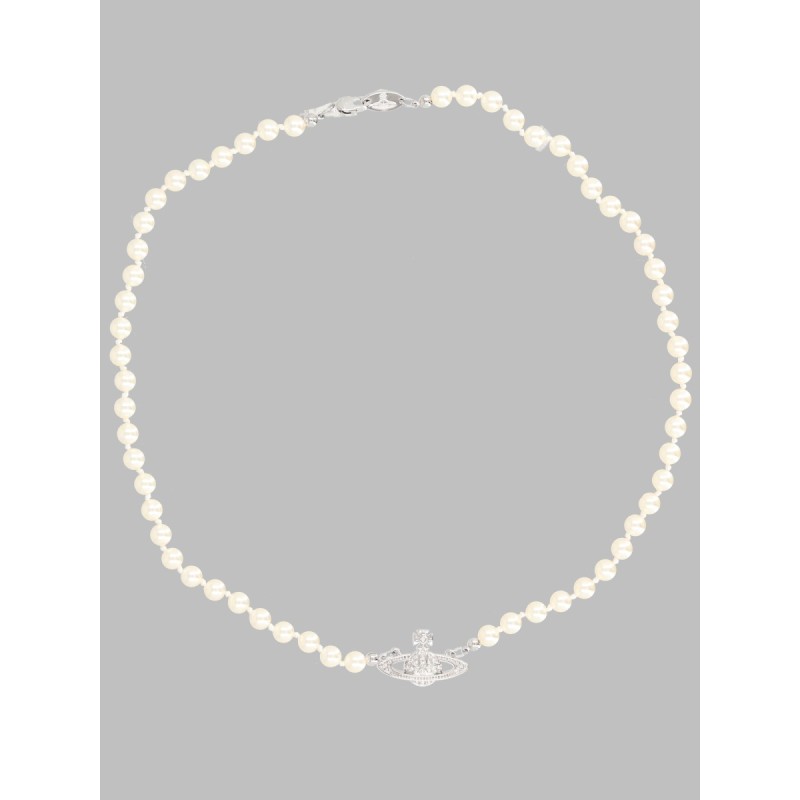 COLLANA DI PERLE CON ORB IN BASSO RILIEVO