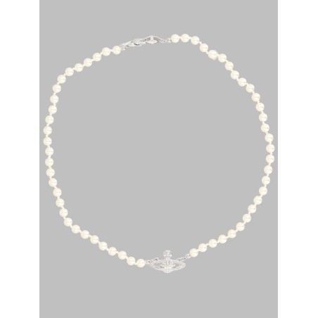 COLLANA DI PERLE CON ORB IN BASSO RILIEVO