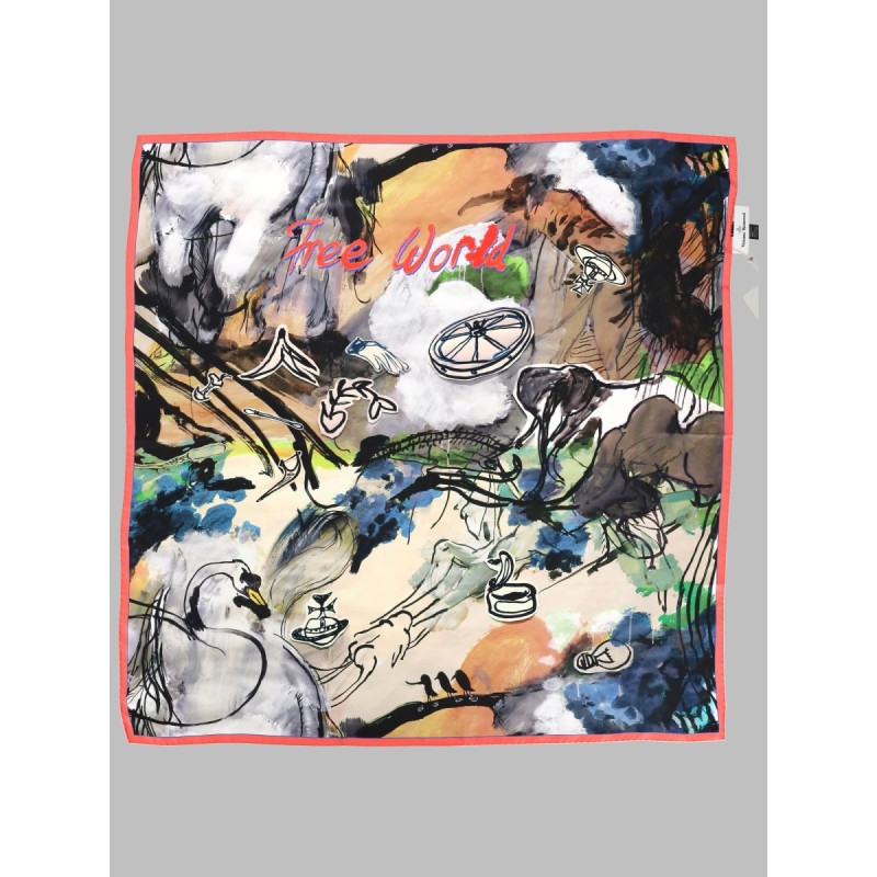 FOULARD QUADRATO "FREE WORLD"