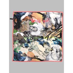 FOULARD QUADRATO "FREE WORLD"