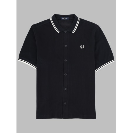 POLO CON BOTTONI E LOGO