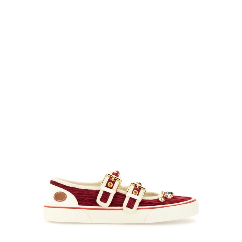 VELVET "DOLLYBOARD" BALLERINA SNEAKER