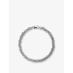 Byzantine rhodium-plated brass necklace