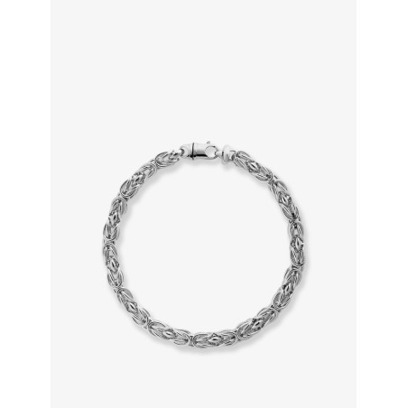Byzantine rhodium-plated brass necklace