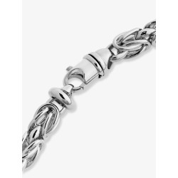Byzantine rhodium-plated brass necklace