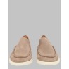 MOCASSINO IN PELLE SCAMOSCIATA CON LOGO