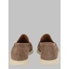 MOCASSINO IN PELLE SCAMOSCIATA CON LOGO