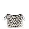 BORSA MINI IN MAGLIA METALLICA CON CRISTALLI