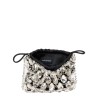 BORSA MINI IN MAGLIA METALLICA CON CRISTALLI