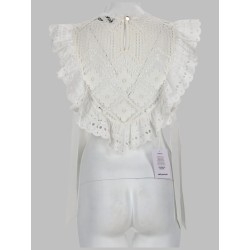 CROPTOP IN CROCHET CON INSERTI IN PIZZO