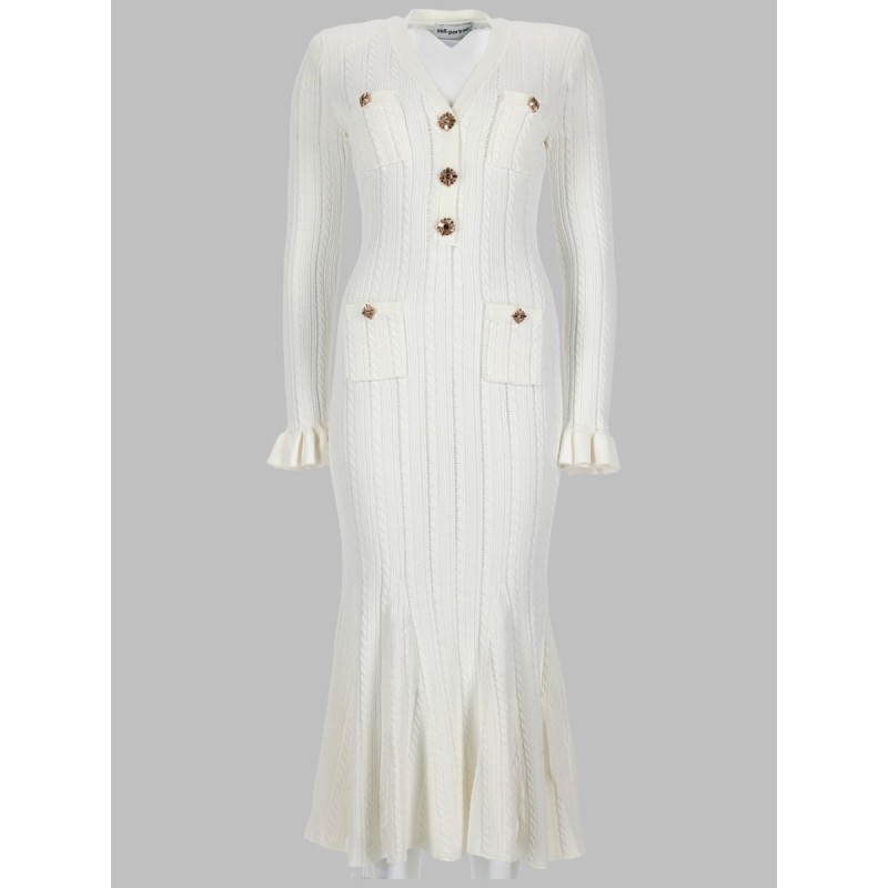 ABITO MIDI IN MAGLIA POINTELLE