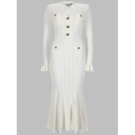 ABITO MIDI IN MAGLIA POINTELLE