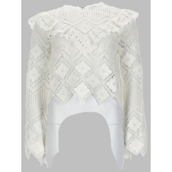 TOP IN CROCHET CON INSERTI IN PIZZO
