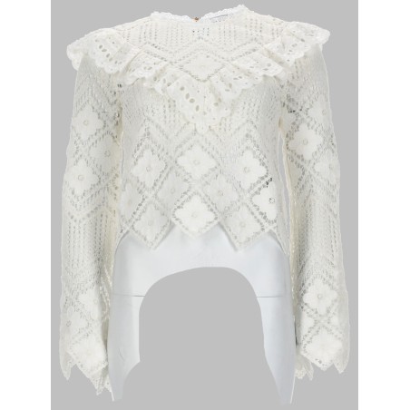 TOP IN CROCHET CON INSERTI IN PIZZO