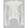 TOP IN CROCHET CON INSERTI IN PIZZO