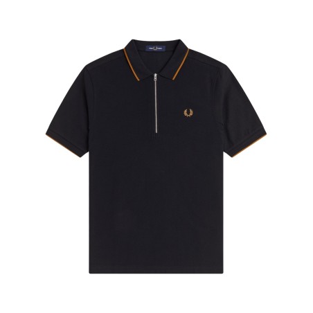 POLO CON ZIP E LOGO
