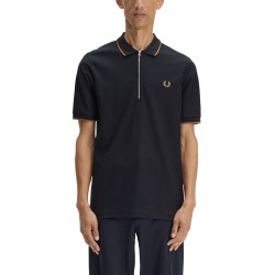 POLO CON ZIP E LOGO