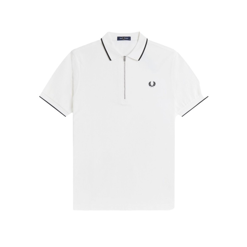 POLO CON ZIP E LOGO
