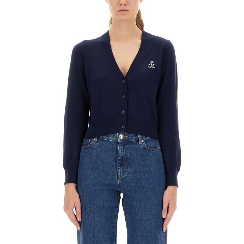 CARDIGAN WITH EMBROIDERED LOGO