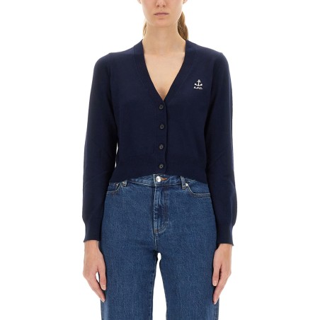 CARDIGAN WITH EMBROIDERED LOGO