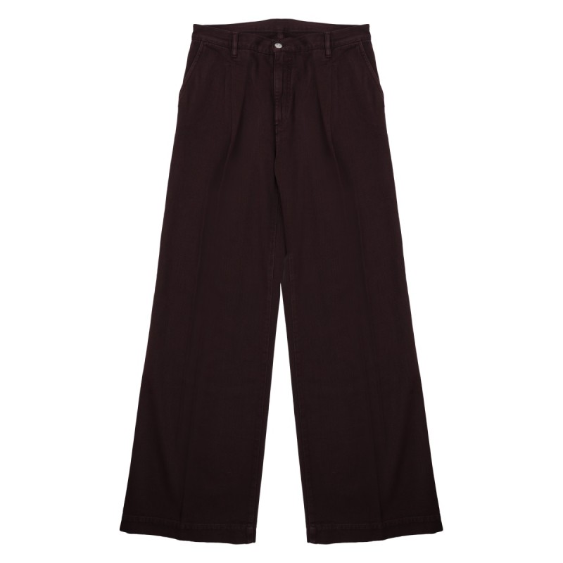 JEANS AMPIO IN COTONE