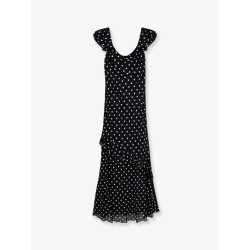 Polka-dots viscose dress