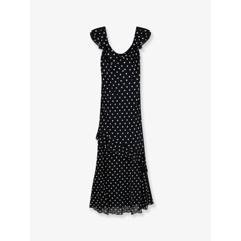 Polka-dots viscose dress