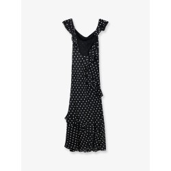 Polka-dots viscose dress