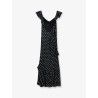 Polka-dots viscose dress