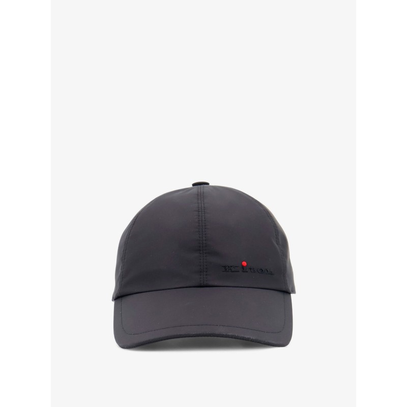 Nylon hat with embroidered logo on the front