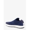 Knitted fabric sneakers with suede inserts