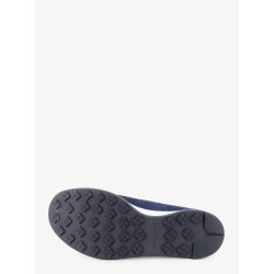Knitted fabric sneakers with suede inserts
