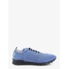 Knitted fabric sneakers with embroidered logo
